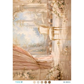 BB1014 Diamond Büyük Boy Pirinç Dekopaj Kağıdı 60x85cm