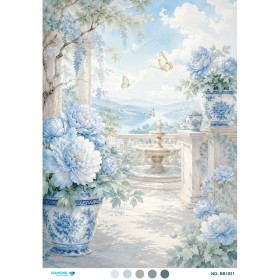BB1021 Diamond Büyük Boy Pirinç Dekopaj Kağıdı 60x85cm