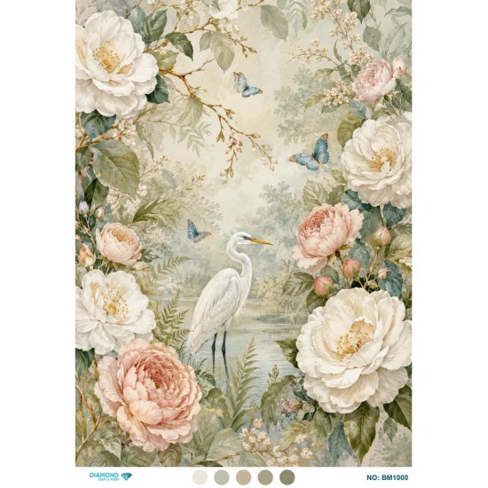 BM1000 Diamond Büyük Boy Pirinç Dekopaj Kağıdı 42x60cm