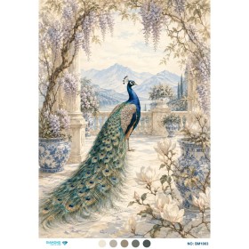 BM1003 Diamond Büyük Boy Pirinç Dekopaj Kağıdı 42x60cm