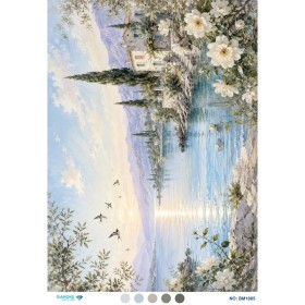 BM1005 Diamond Büyük Boy Pirinç Dekopaj Kağıdı 42x60cm