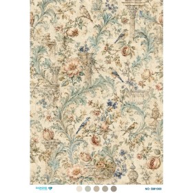 BM1009 Diamond Büyük Boy Pirinç Dekopaj Kağıdı 42x60cm