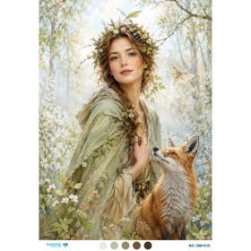 BM1019 Diamond Büyük Boy Pirinç Dekopaj Kağıdı 42x60cm