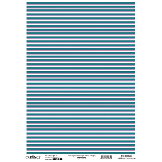 MRD11 Manifesto Cadence Pirinç Dekopaj Kağıdı 30X42cm