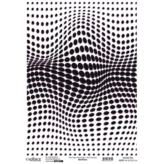 MRD14 Manifesto Cadence Pirinç Dekopaj Kağıdı 30X42cm