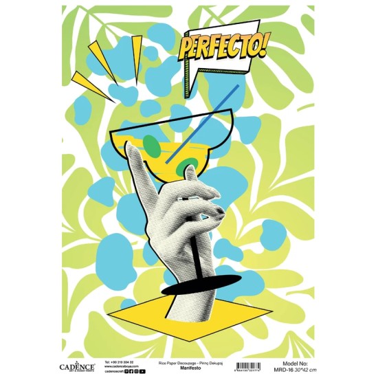 MRD16 Manifesto Cadence Pirinç Dekopaj Kağıdı 30X42cm