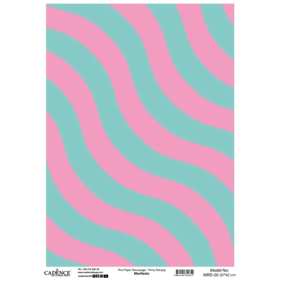 MRD20 Manifesto Cadence Pirinç Dekopaj Kağıdı 30X42cm
