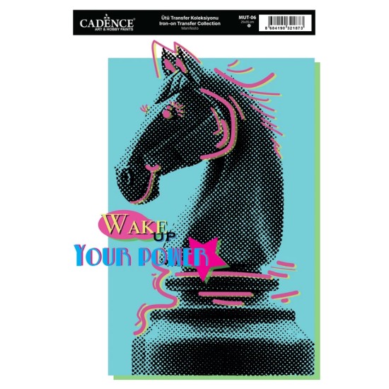 MUT06 Manifesto Cadence Ütü Transfer Kağıdı 25x35cm