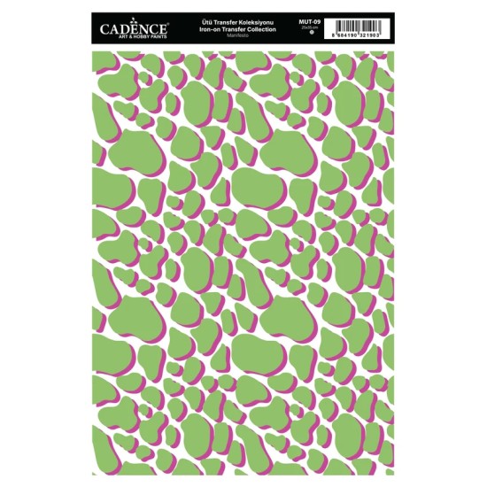 MUT09 Manifesto Cadence Ütü Transfer Kağıdı 25x35cm