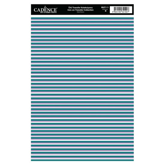 MUT11 Manifesto Cadence Ütü Transfer Kağıdı 25x35cm