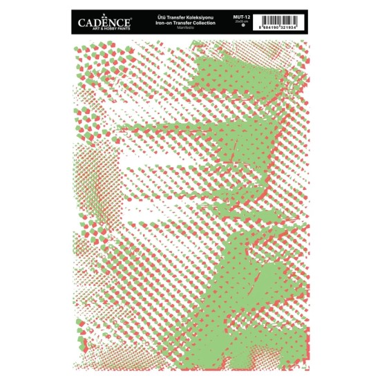 MUT12 Manifesto Cadence Ütü Transfer Kağıdı 25x35cm
