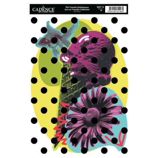 MUT15 Manifesto Cadence Ütü Transfer Kağıdı 25x35cm