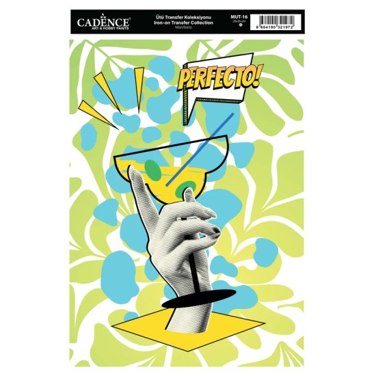 MUT16 Manifesto Cadence Ütü Transfer Kağıdı 25x35cm