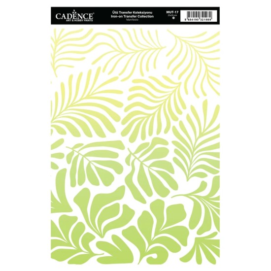 MUT17 Manifesto Cadence Ütü Transfer Kağıdı 25x35cm