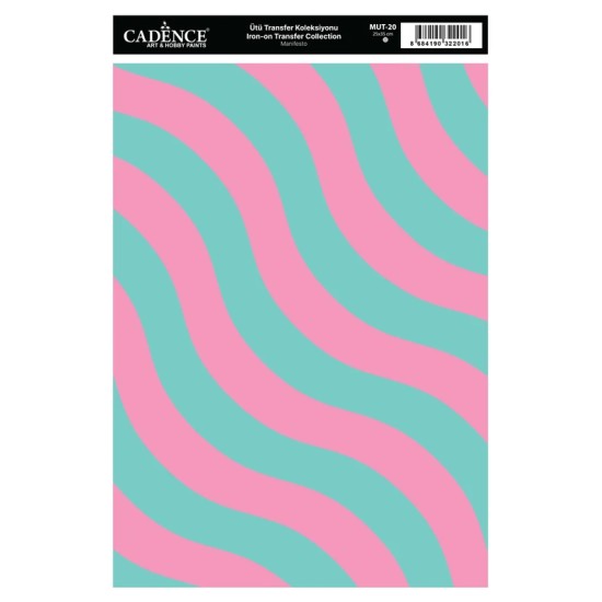 MUT20 Manifesto Cadence Ütü Transfer Kağıdı 25x35cm