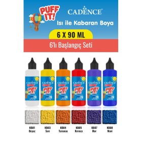 6X90ML Kooky Puff It Kabaran Boya 6'lı Başlangıç Seti