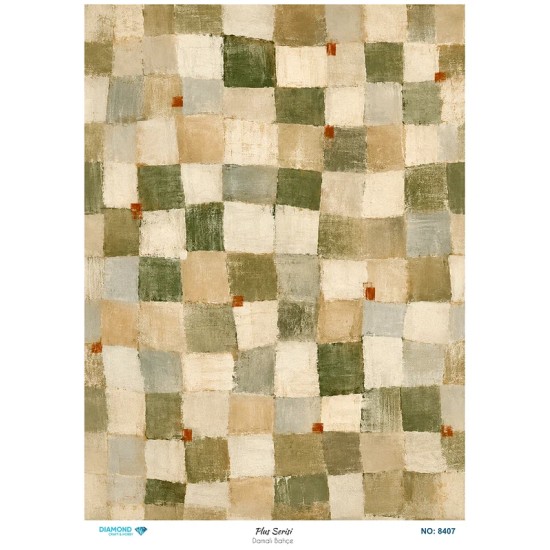 8407 Diamond Pirinç Dekopaj Kağıdı Plus Serisi 30x42cm