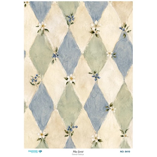 8410 Diamond Pirinç Dekopaj Kağıdı Plus Serisi 30x42cm