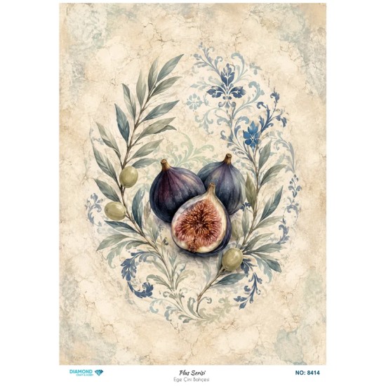 8414 Diamond Pirinç Dekopaj Kağıdı Plus Serisi 30x42cm