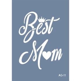 Evimde Hobi AG11 Anneler Günü Model Stencil Serisi 21x30cm | Evimde Hobi