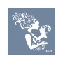Evimde Hobi AG19 Anneler Günü Model Stencil Serisi 20x20cm | Evimde Hobi