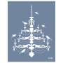 Evimde Hobi AVZ03 Avize Model Stencil 35x45cm | Evimde Hobi