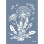 Evimde Hobi EHB10 Karahindiba Desen Stencil 21x30cm | Evimde Hobi