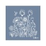 Evimde Hobi EHB31 Kır Çiçekleri Desen Stencil 20x20cm | Evimde Hobi