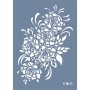 Evimde Hobi EHB35 Gül Buketi Desen Stencil 25x35cm | Evimde Hobi