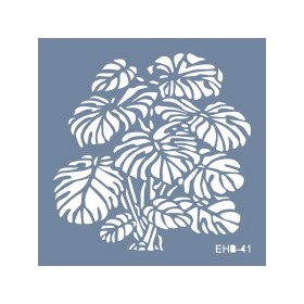Evimde Hobi EHB41 Deve Tabanı Desen Stencil 20x20cm | Evimde Hobi