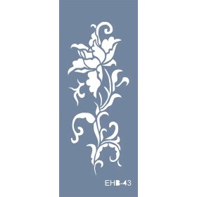Evimde Hobi EHB43 Gül Desen Stencil 10x25cm | Evimde Hobi