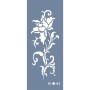 Evimde Hobi EHB43 Gül Desen Stencil 10x25cm | Evimde Hobi