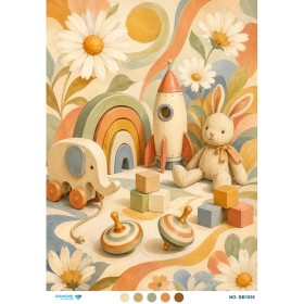 BB1036 Diamond Büyük Boy Pirinç Dekopaj Kağıdı 60x85cm