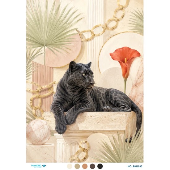 BM1030 Diamond Büyük Boy Pirinç Dekopaj Kağıdı 42x60cm