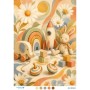 BM1036 Diamond Büyük Boy Pirinç Dekopaj Kağıdı 42x60cm