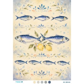 BM1045 Diamond Büyük Boy Pirinç Dekopaj Kağıdı 42x60cm