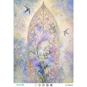 BM1046 Diamond Büyük Boy Pirinç Dekopaj Kağıdı 42x60cm
