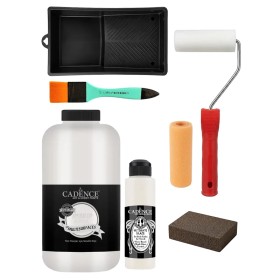 Cadence 2 Litre Beyaz Boya + Parlak Sır Vernik | Tüm Yüzeyler İçin Dönüşüm Seti