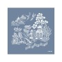 Evimde Hobi EHBÇ06 Japon Bahçesi Desen Stencil 45x45cm | Evimde Hobi