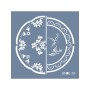 Evimde Hobi EHBL13 Blue Blanc Tabak Desen Stencil 20x20cm | Evimde Hobi