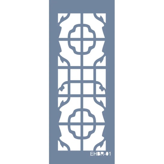 Evimde Hobi EHBR01 Geometrik Desen Stencil 10x25cm | Evimde Hobi