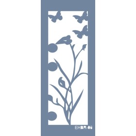 Evimde Hobi EHBR06 Çiçek Desen Stencil 10x25cm | Evimde Hobi