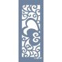 Evimde Hobi EHBR07 Kalp Desen Stencil 10x25cm | Evimde Hobi