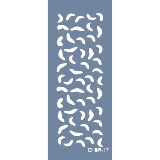 Evimde Hobi EHBR17 Puma Desen Stencil 10x25cm | Evimde Hobi