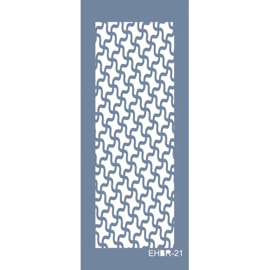 Evimde Hobi EHBR21 Geometrik Desen Stencil 10x25cm | Evimde Hobi