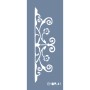 Evimde Hobi EHBR41 Çiçek Bordür Desen Stencil 10x25cm | Evimde Hobi