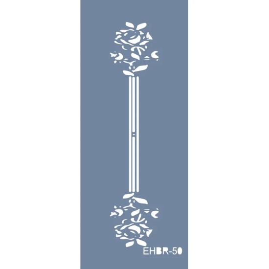 Evimde Hobi EHBR50 Bordür Desen Stencil 10x25cm | Evimde Hobi