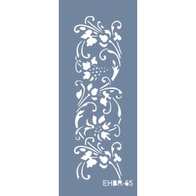 Evimde Hobi EHBR65 Bordür Desen Stencil 10x25cm | Evimde Hobi