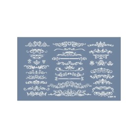 Evimde Hobi EHBR70 Çoklu Bordür Desen Stencil 30x50cm | Evimde Hobi