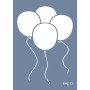Evimde Hobi EHÇ13 Balon Desen Stencil 25x35cm | Evimde Hobi